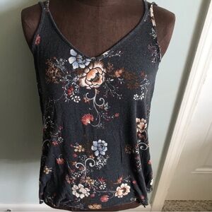 American Eagle Vintage Floral Small Spaghetti Strap Top